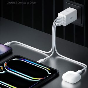 Spigen Essential EE673EU 3-Port laidinis įkroviklis 67W baltos spalvos - Image 10