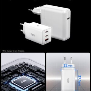 Spigen Essential EE673EU 3-Port laidinis įkroviklis 67W baltos spalvos - Image 12