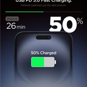 Spigen Essential EE201EU USB-C 20W laidinis įkroviklis - juodos spalvos - Image 7