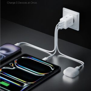 Spigen Essential 47W laidinis įkroviklis EE473EU, baltos spalvos - Image 13