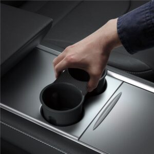 Spigen Tesla Center Console Cup Holder Insert (2021/2022), juodos spalvos - Model Y/3 - Image 19