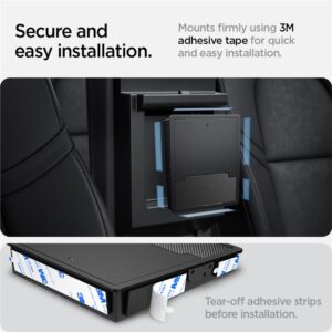 Spigen Tesla Center Console Organizer Hidden Storage Box, juodos spalvos - Model Y/3 - Image 11