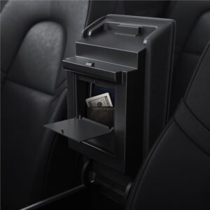 Spigen Tesla Center Console Organizer Hidden Storage Box, juodos spalvos - Model Y/3 - Image 19