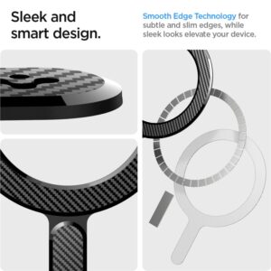 Spigen OneTap Ring Magnetic MagSafe Plate - Universal magnetic ring for case / smartphone Carbon - Image 8