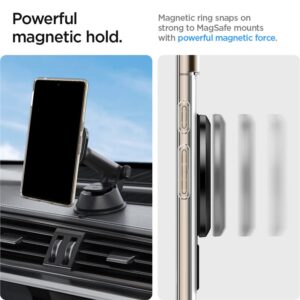 Spigen OneTap Ring Magnetic MagSafe Plate - Universal magnetic ring for case / smartphone Carbon - Image 9