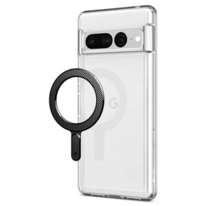 Spigen OneTap Ring Magnetic MagSafe Plate - Universal magnetic ring for case / smartphone Carbon - Image 13
