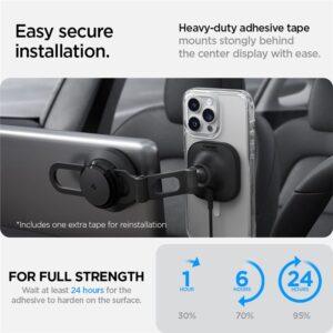 Spigen Tesla OneTap Pro 3 belaidis automobilinis įkroviklis - Screen Mount - Image 11