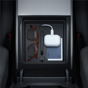 Spigen Tesla Armrest Console Organizer, juodos spalvos - Tesla Model 3 2024 - Image 5