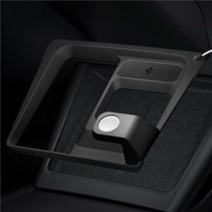 Spigen Tesla 3 in 1 Wireless Charging Hub Mount, juodos spalvos - Tesla Model 3 2024 - Image 6
