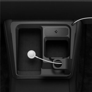 Spigen Tesla 3 in 1 Wireless Charging Hub Mount, juodos spalvos - Tesla Model 3 2024 - Image 8