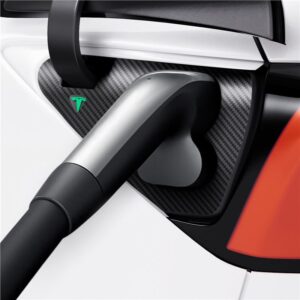 Spigen Tesla Protective Film and Wrap Set for Charge Port (EU), carbon - Tesla Model Y/3 - Image 11