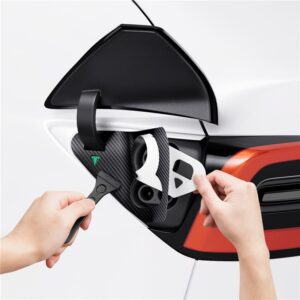 Spigen Tesla Protective Film and Wrap Set for Charge Port (EU), carbon - Tesla Model Y/3 - Image 20