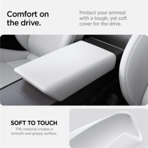 Spigen Tesla Armrest Cover, white - Tesla Model 3 2024 - Image 12