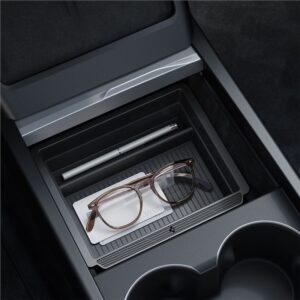 Spigen Tesla Sliding Console Organizer (Bottom), juodos spalvos - Tesla Model 3 2024 - Image 3