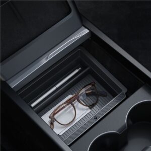 Spigen Tesla Sliding Console Organizer (Bottom), juodos spalvos - Tesla Model 3 2024