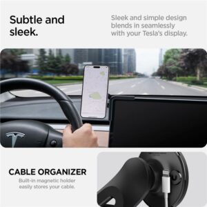 Spigen Tesla TapLock MagSafe Car Mount Holder, juodos spalvos - Screen - Image 11
