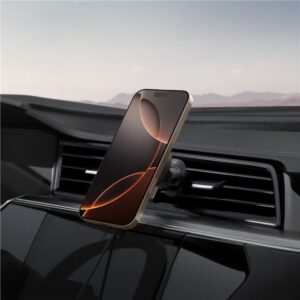 Spigen OneTap Pro 4 MagSafe automobilinis telefono laikiklis su įkrovikliu, juodos spalvos - Belaidis / Air Vent - Image 17