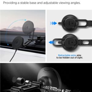 Spigen OneTap Pro 4 MagSafe Car Mount Charger, juodos spalvos - belaidis / Dashboard / Windshield - Image 5