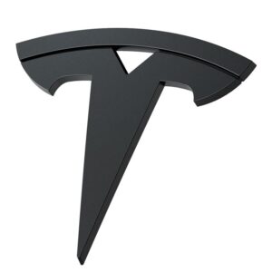 Spigen Tesla Front Emblem Logo Full Cover, juodos spalvos - Tesla Model 3 2024