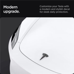 Spigen Tesla Front Emblem Logo Full Cover, juodos spalvos - Tesla Model 3 2024 - Image 12