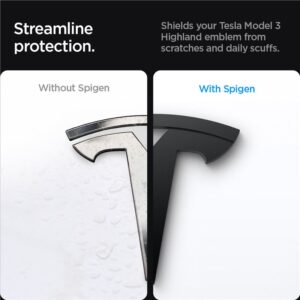 Spigen Tesla Front Emblem Logo Full Cover, juodos spalvos - Tesla Model 3 2024 - Image 13