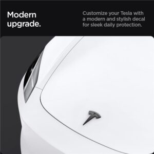Spigen Tesla Front Emblem Logo Full Cover, carbon - Tesla Model 3 2024 - Image 11