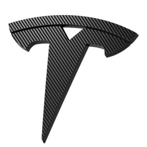 Spigen Tesla Front Emblem Logo Full Cover, carbon - Tesla Model 3 2024