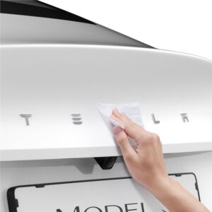 Spigen Tesla Rear Emblem Logo Full Cover, juodos spalvos - Tesla Model 3 2024 - Image 9