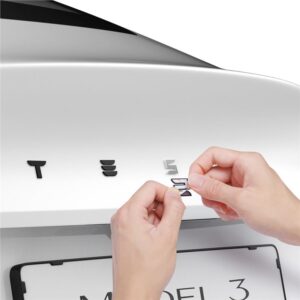 Spigen Tesla Rear Emblem Logo Full Cover, juodos spalvos - Tesla Model 3 2024 - Image 10