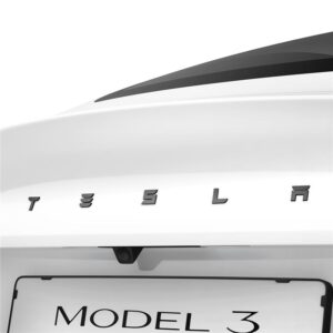 Spigen Tesla Rear Emblem Logo Full Cover, carbon - Tesla Model 3 2024