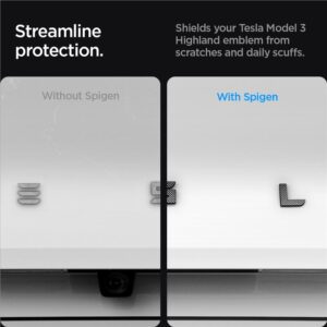 Spigen Tesla Rear Emblem Logo Full Cover, carbon - Tesla Model 3 2024 - Image 5