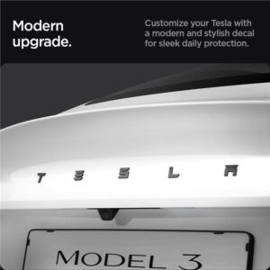 Spigen Tesla Rear Emblem Logo Full Cover, carbon - Tesla Model 3 2024 - Image 16