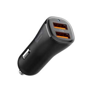 Juodas 30W 2xUSB-A automobilinis įkroviklis "Spigen Essential EV302" - Image 16