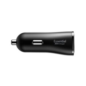 Juodas 30W 2xUSB-A automobilinis įkroviklis "Spigen Essential EV302" - Image 18