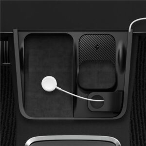Spigen Tesla 3 in 1 Wireless Charging Hub Mount, juodos spalvos - Tesla Model Y/3 - Image 20