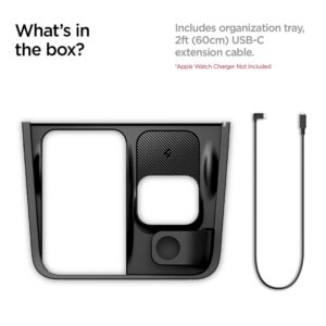 Spigen Tesla 3 in 1 Wireless Charging Hub Mount, juodos spalvos - Tesla Model Y/3 - Image 12