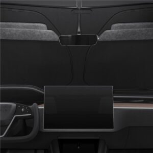 Spigen Tesla Car Front Windshield Sunshade, juodos spalvos - Tesla Model X - Image 9