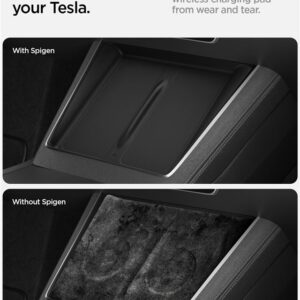 Spigen Tesla Wireless Charging Pad Cover, juodos spalvos - Tesla model Y 2025 - Image 10