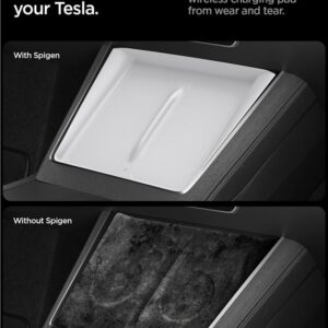 Spigen Tesla Wireless Charging Pad Cover, white - Tesla model Y 2025 - Image 13