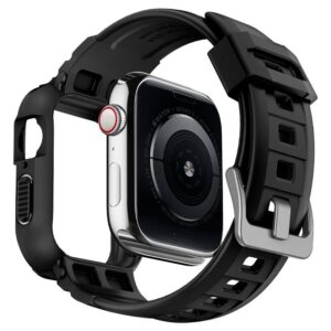 Spigen Rugged Armor Pro, juodos spalvos - Apple Watch 41mm/40mm - Image 3