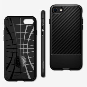 Spigen Core Armor, juodos spalvos - Apple iPhone SE/8/7 - Image 6