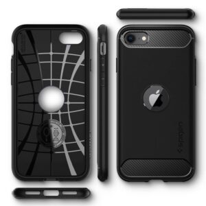 Spigen Rugged Armor - Case Apple iPhone SE 2022 / SE 2020 / 8 / 7 Black - Image 10