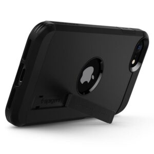 Spigen Tough Armor, juodos spalvos - Apple iPhone SE - Image 2