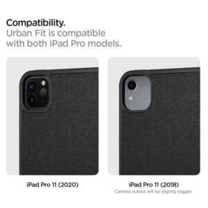 Spigen Urban Fit, juodos spalvos - Apple iPad Pro 11" (2022/2021/2020/2018) - Image 3