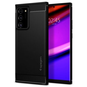 Spigen Rugged Armor, juodos spalvos - Samsung Galaxy Note20 Ultra