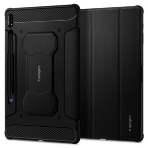 Spigen Rugged Armor Pro, juodos spalvos - Samsung Galaxy Tab S7+/S8+ - Image 3