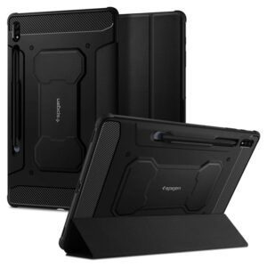 Spigen Rugged Armor Pro, juodos spalvos - Samsung Galaxy Tab S7+/S8+