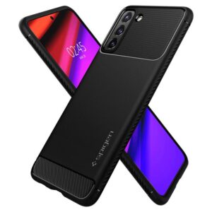 Spigen Rugged Armor, juodos spalvos - Samsung Galaxy S21 - Image 3