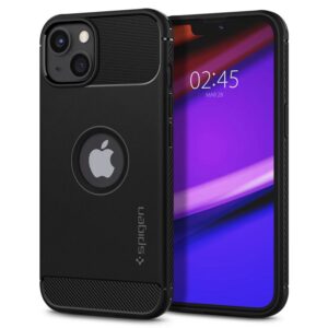 Spigen Rugged Armor Apple iPhone 13 matinės juodos spalvos - Image 9