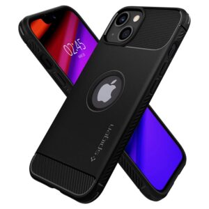 Spigen Rugged Armor Apple iPhone 13 matinės juodos spalvos - Image 14